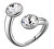 Splendido anello aperto con cristalli Affinity  BFF176