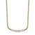 Pôvabný pozlátený náhrdelník s čírymi zirkónmi Desideri BEIN017