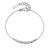 Půvabný stříbrný náramek s čirými zirkony Infinite White Fancy FIW151