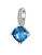 Anmutiger Silberanhänger mit blauem Zirkonia Fancy FFB15