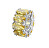 Charm elegante in argento Fancy Energy Yellow FEY01