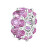 Schicker Silberanhänger Fancy Vibrant Pink FVP01