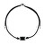 Kordelarmband mit kubischem Zirkonia Fancy Mystery Black FFB108