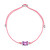 Bracciale in tessuto con zircone cubico Fancy Vibrant Pink FVP110