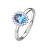 Elegantný strieborný prsteň Fancy Freedom Blue FFB70