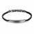 Stilvolles schwarzes Herrenarmband Ink BIK13