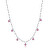 Trblietavý náhrdelník s ružovými kryštálmi Symphonia BYM140