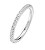 Třpytivý stříbrný prsten Fancy Infinite White FIW74