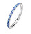 Trblietavý strieborný prsteň Fancy Freedom Blue FFB65