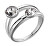 Výrazný ocelový prsten s krystaly Affinity BFF174