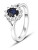 Okouzlujicí prsten s modrým safírem SAFAGG4