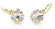 Bicolor dětské náušnice ze zlata s diamanty C2230-10-10-X-1-D