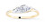 Bicolor prsten ze zlata s diamanty DZ8021-10-X-1