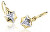 Dětské bicolor náušnice ze zlata s diamanty C2209-10-10-X-1-D