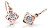 Dětské bicolor náušnice ze zlata s diamanty C2240-10-10-X-4-D