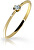 Jemný prsten ze žlutého zlata s briliantem DZ6729-2931-00-X-1