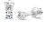 Minimalist fehér arany fülbevalók gyémántokkalDZ60129-30-00-X-2