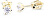 Minimalista bedugós sárga arany fülbevalók gyémántokkal DZ8014-30-00-X-1