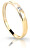 Prsten ze žlutého zlata s briliantem DZ6707-1617-00-X-1