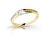 Gelbgoldring mit Diamanten DZ6708-2106-10-X-1