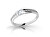 Blyštivý prsten z bílého zlata se zirkony Z6708–2106-X-2
