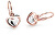 Detské bicolor náušnice Srdiečka C1604-10-X-R4