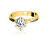 Dokonalý prsteň zo žltého zlata so zirkónmi Z6872-1886-10-X-1