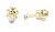 Piccoli orecchini a lobo con zirconi in oro Z3032-30-10-X-1