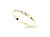 Minimalistický prsteň zo žltého zlata so zirkónmi Z6714-3053-X-1