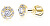 Gyengéd bedugós sárga arany fülbevaló Z9002-3100-30-10-X-1