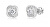Splendidi orecchini a bottone in oro biancoZ9001-3263-30-10-X-2