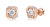 Překrásné peckové náušnice z růžového zlata Z9001-3263-30-10-X-4