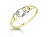 Štýlový prsteň zo žltého zlata Z6735-1242-X-1
