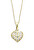 Zlatý prívesok v tvare srdca so zirkónmi Z6307-2409-40-10-X-1