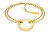Doppeltes vergoldetes Armband Sculptural 35000337