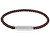 Elegante bracciale in pelle da uomo 35000583