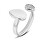 Elegantní ocelový prsten s krystaly Fascinate 35000319