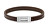 Elegantes Herrenarmband aus braunem Leder Exposed 35100021