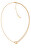Elegantní pozlacený náhrdelník Sculptured Drops 35000081