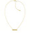 Elegantní pozlacený náhrdelník Elongated Linear 35000015