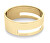 Bracciale rigido placcato in oro da donna Geometric Essentials 35000673