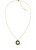 Luxusný pozlátený náhrdelník z ocele s kryštálmi 35000158