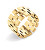 Luxusní pozlacený prsten Geometric 35000325
