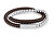 Moderno bracciale doppio da uomo 35100023