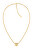 Moderný pozlátený náhrdelník z ocele s kryštálmi 35000365