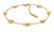 Modisches vergoldetes Stahlarmband Unique 35000128