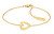 Zartes vergoldetes Armband mit Herz Minimalist Hearts 35000388