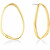 Originali orecchini placcati in oro Elongated Drops 35000451