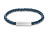 Bracciale da uomo in pelle blu Velocity 35100026