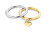 Romantická bicolor souprava ocelových prstenů Captivate 35000326